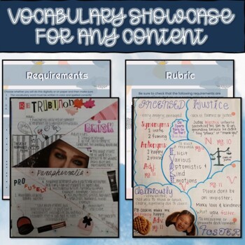 Preview of Vocabulary Showcase (For Any Content)