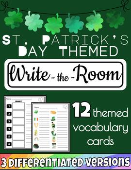 Preview of Vocabulary - St. Patrick's Day themed Write-The-Room