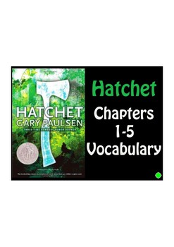 Preview of Hatchet by Gary Paulson PDF Vocabulary Slideshow