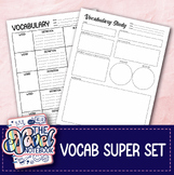 Vocabulary Super Set - Blank Notetakers