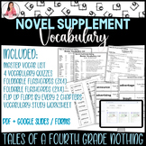 Vocabulary Supplement Tales of a Fourth Grade Nothing, Qui