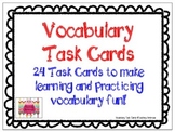 Vocabulary Task Cards