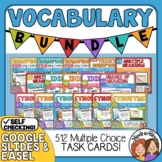 Vocabulary Task Cards BUNDLE | 16 Set | Print & Digital Ve