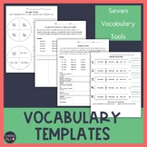 Vocabulary Template | Vocabulary Instruction Tools 