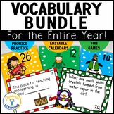 Morning Meeting Vocabulary Calendar Cards Activities Games