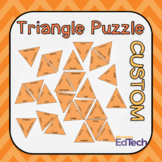Triangle Vocabulary Puzzle Template