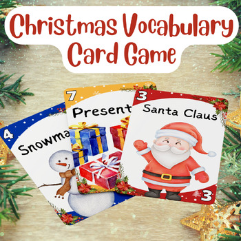 Preview of Vocabulary UNO: Christmas (English ESL)