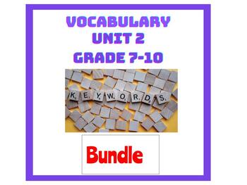 Preview of Vocabulary Unit 2 Bundle