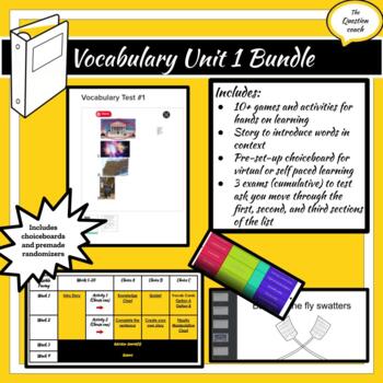 Preview of Vocabulary Unit Bundle