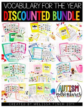 Preview of Vocabulary Unit Year Long Bundle- For Special Education