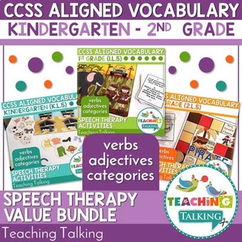 Preview of Vocabulary Activities Bundle for Kindergarten First Grade and Second Grade