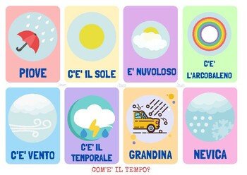 Piccolo Calendario Bambini Weather Week Incolla Card Early - Temu Italy