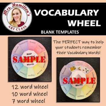 Preview of Vocabulary Wheel - BLANK