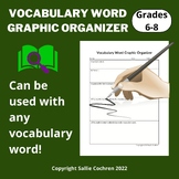 Vocabulary Word Graphic Organizer for Grades 6-8