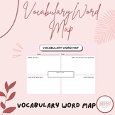 Vocabulary Graphic Organizer Map English and Spanish Versi