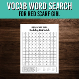 Vocabulary Word Search Puzzle for Red Scarf Girl | Book Study