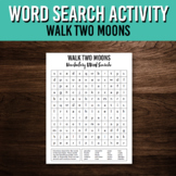Vocabulary Word Search Puzzle for Walk Two Moons | Novel S