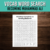 Vocabulary Word Search for Becoming Muhammad Ali | Book St