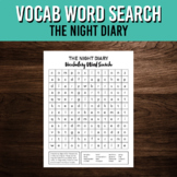 Vocabulary Word Search for The Night Diary | Book Study Pr