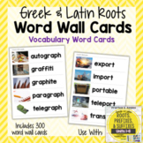 Vocabulary Word Wall Cards for Greek and Latin Roots Printables