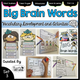 Vocabulary Activities: Big Brain Words Set 3