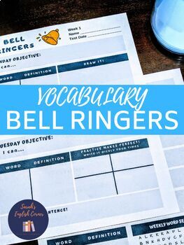 Preview of Vocabulary Word of the Day Bell Ringers