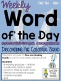 Vocabulary - Word of the Day - Deep Sea Life - Week 1