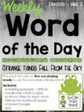 Vocabulary - Word of the Day - Disasters - Week 2