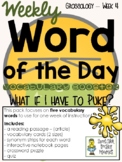 Vocabulary - Word of the Day - Grossology - Week 4