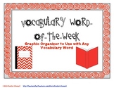 Vocabulary Word of the Week Organizer for Any Vocabulary Word