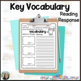 Vocabulary Words & Phrases  Reading Response Graphic Organ