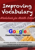 Vocabulary Worksheets | Distance Learning | Google Classroom