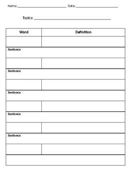 vocabulary worksheets by around the world learning tpt