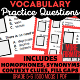 Vocabulary Worksheets Bundle | Context Clues Defining Word