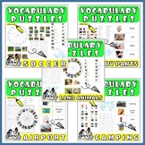 Vocabulary Worksheets Cards Word Search Anagram Crossword ESL