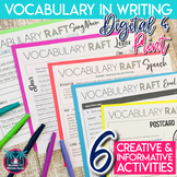 Vocabulary Writing Activities for Any List Digital & Print