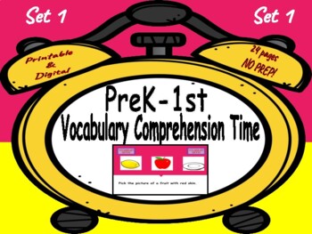 Preview of Vocabulary and Comprehension Readiness Mats Set 1 - Pre k to 1st