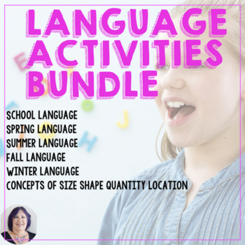 Preview of Language Activities Bundle for Speech Therapy