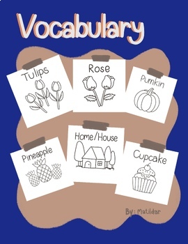 Preview of Vocabulary and paint