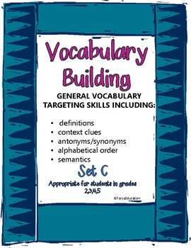 Preview of Vocabulary building through language skills- set C