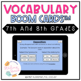 Vocabulary for Middle School- 7th and 8th Grades
