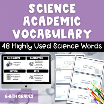 Preview of Vocabulary for Science