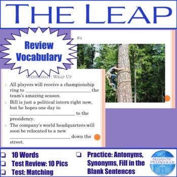 Preview of Vocabulary for "The Leap" by by Louise Erdrich