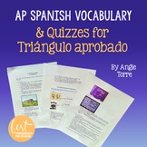Vocabulary for Triángulo Aprobado for AP Spanish Bundle