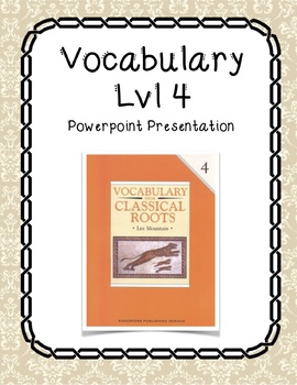 Preview of Vocabulary Lvl 4 Powerpoint Presentations