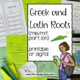 Vocabulary from Roots, port, mis, mit, ion (distance learn