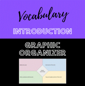 Preview of Vocabulary graphic organizer 