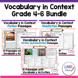 Vocabulary Reading Passages and Activities Bundle with Con