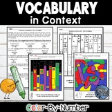 Vocabulary in Context Color by Number