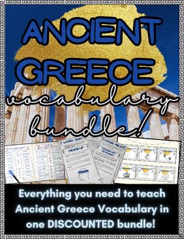 Preview of Vocabulary of Ancient Greece All in One BUNDLE- DIGITAL and PRINT